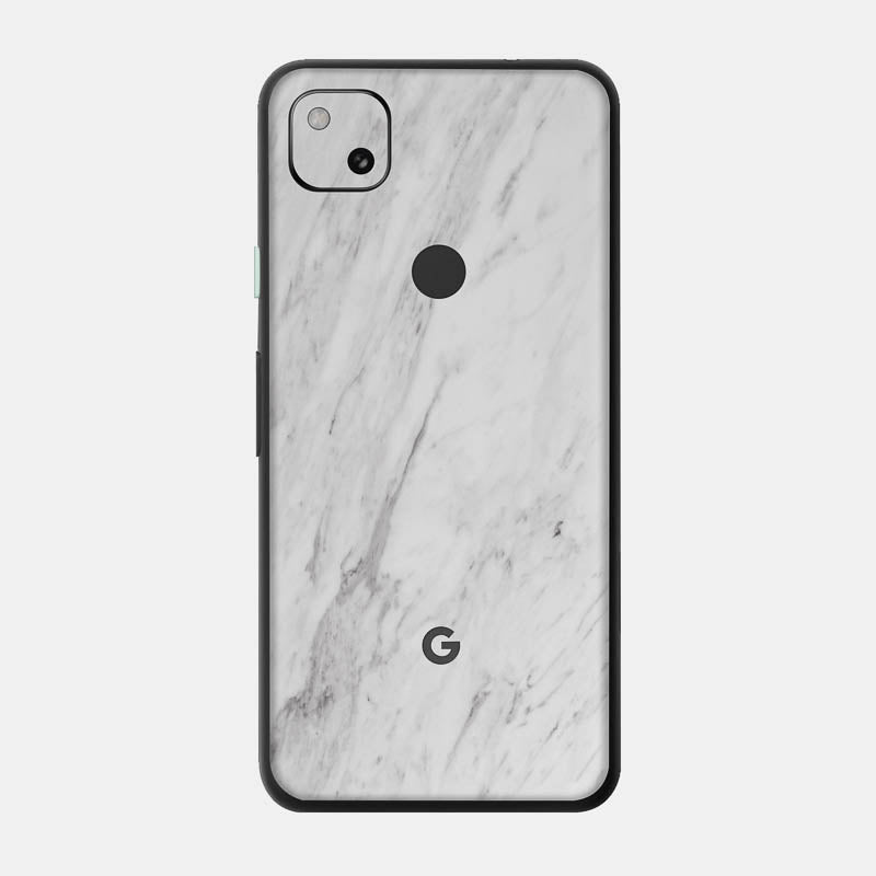 White Marble Glass Back