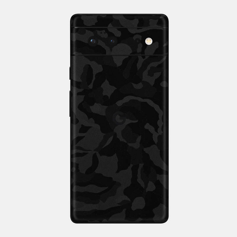 Black Camo Glass Back