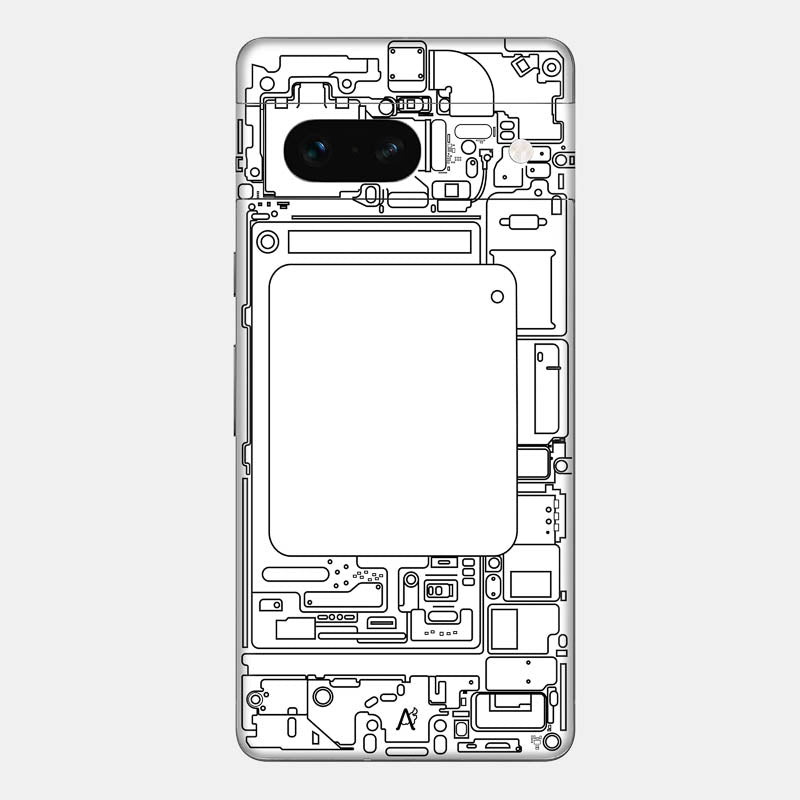 Teardown White Glass Back