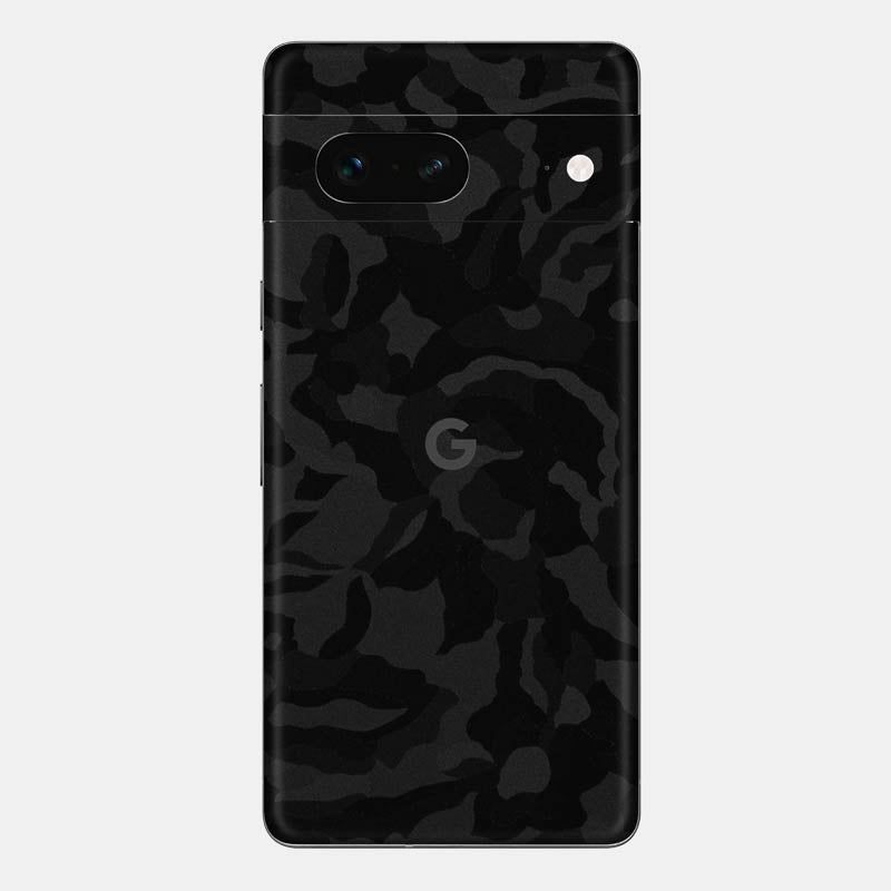 Black Camo Glass Back