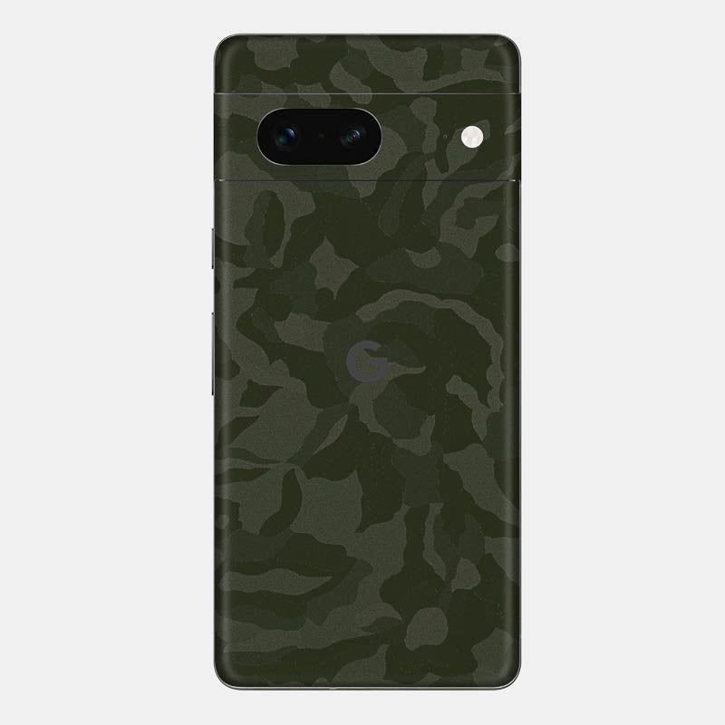 Green Camo Glass Back