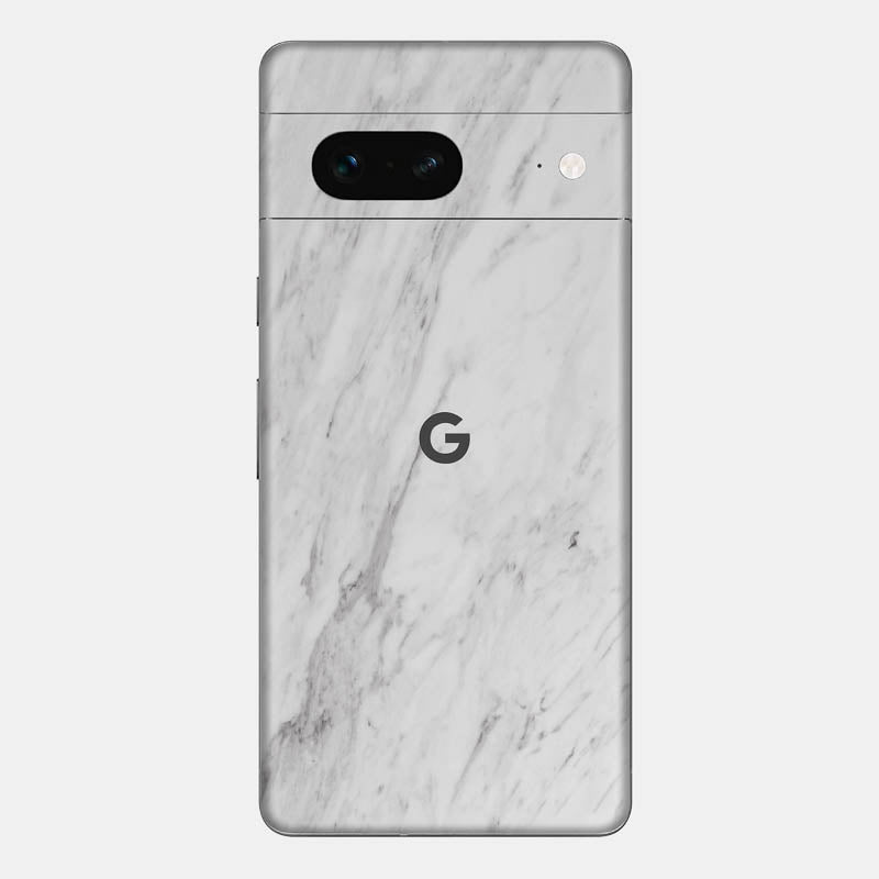 White Marble Glass Back