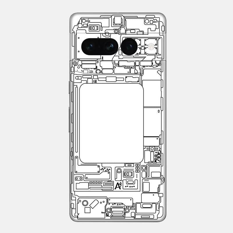 Teardown White Glass Back