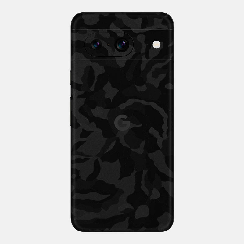 Black Camo Glass Back