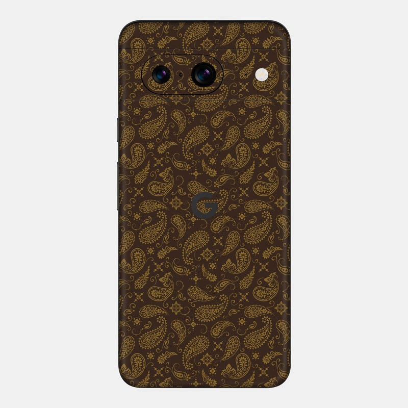 Brown Paisley Glass Back