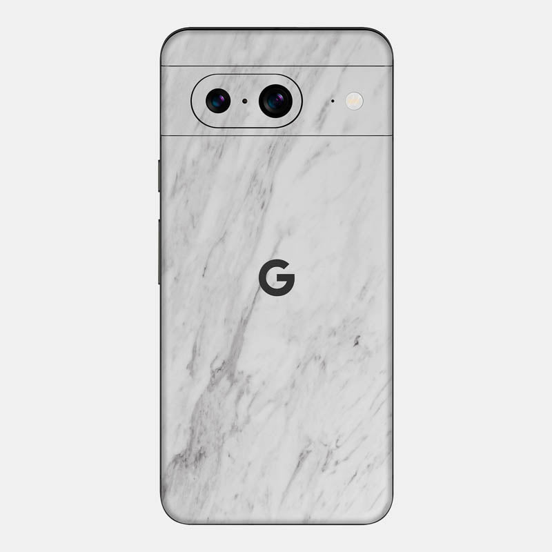 White Marble Glass Back