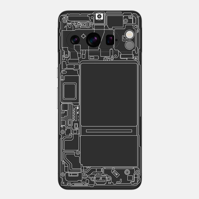 Teardown Black Glass Back