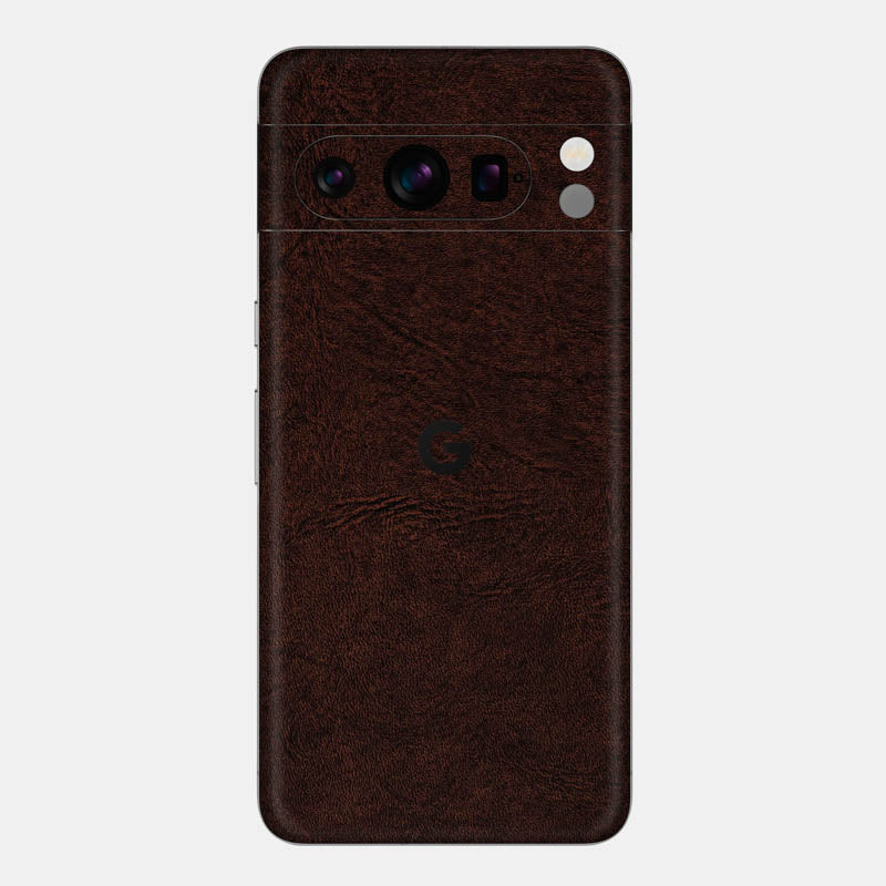 Brown Leather Glass Back