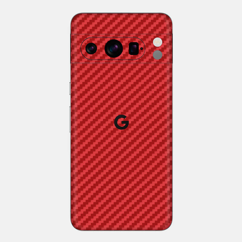 Carbon Fibre Red Glass Back