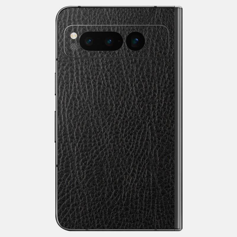 Black Leather Glass Back