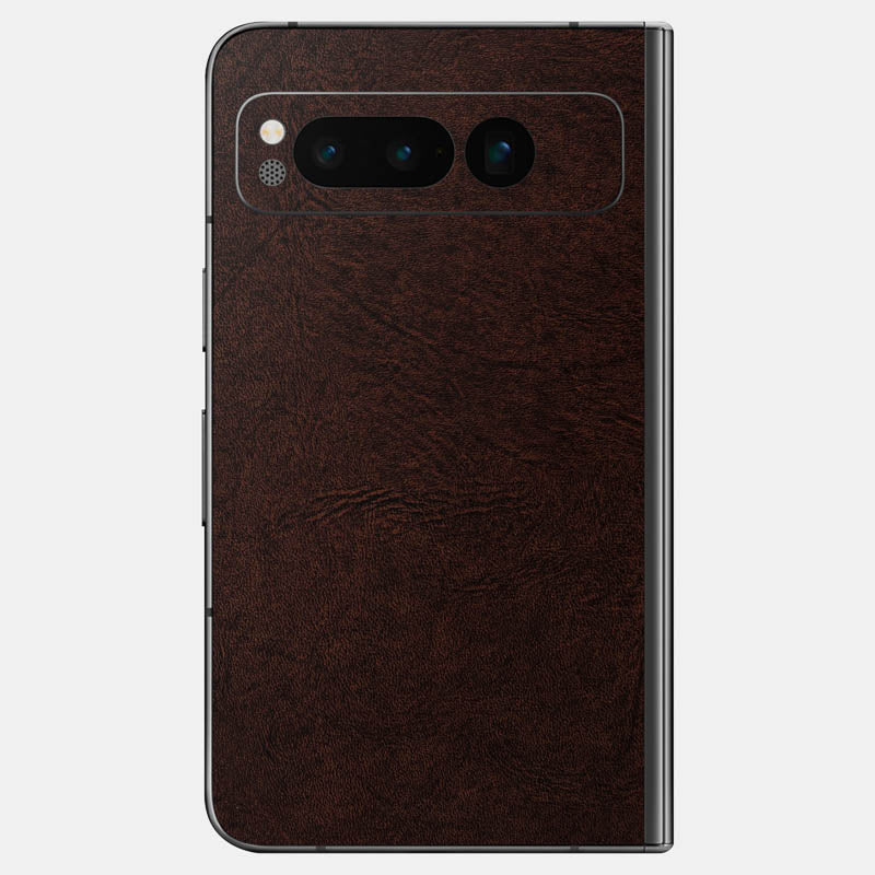 Brown Leather Glass Back