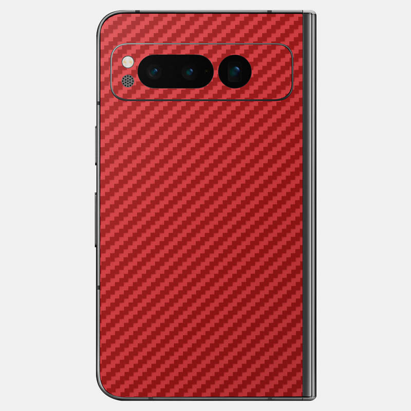 Carbon Fibre Red Glass Back