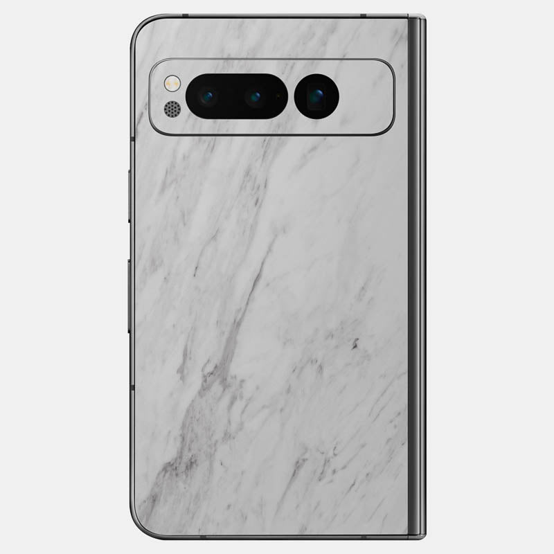 White Marble Glass Back