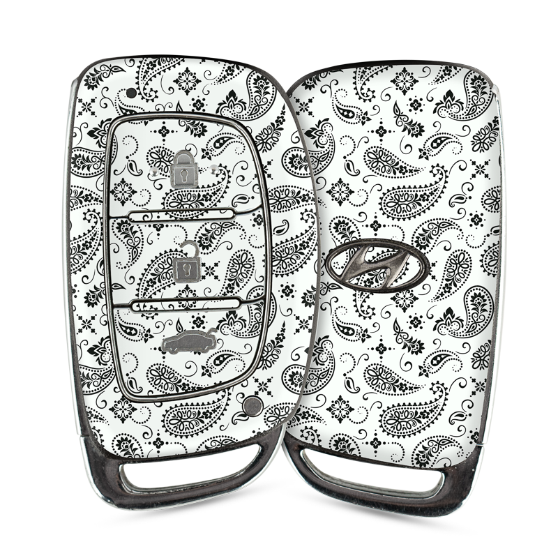 White Paisley Key-1