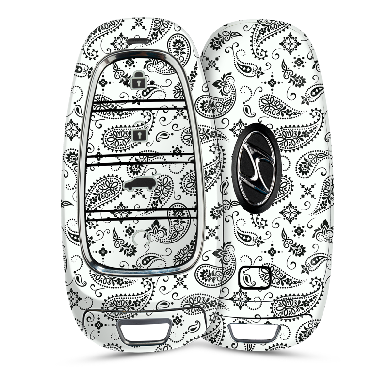 White Paisley Key-1