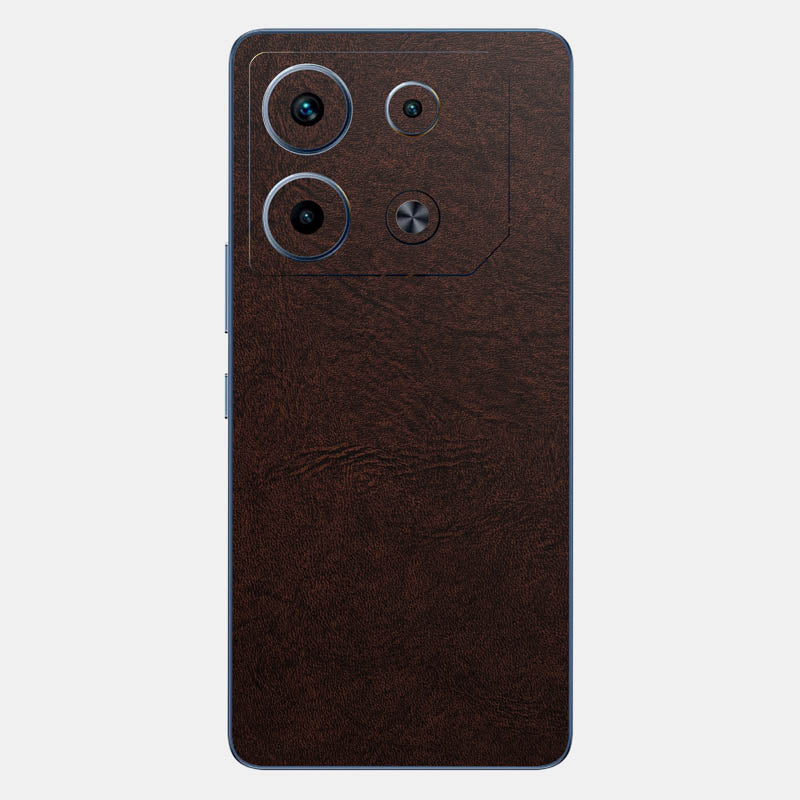 Brown Leather Glass Back