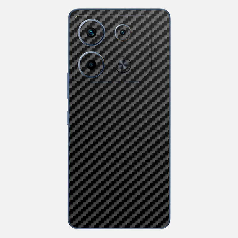 Carbon Fibre Black Glass Back