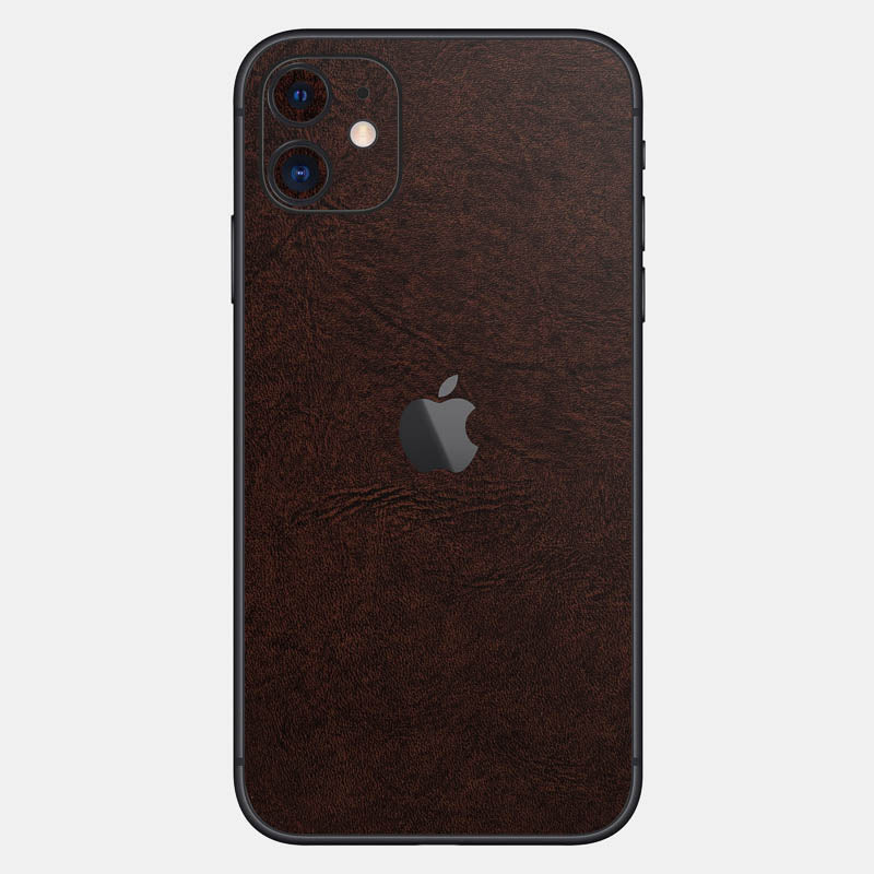 Brown Leather Glass Back