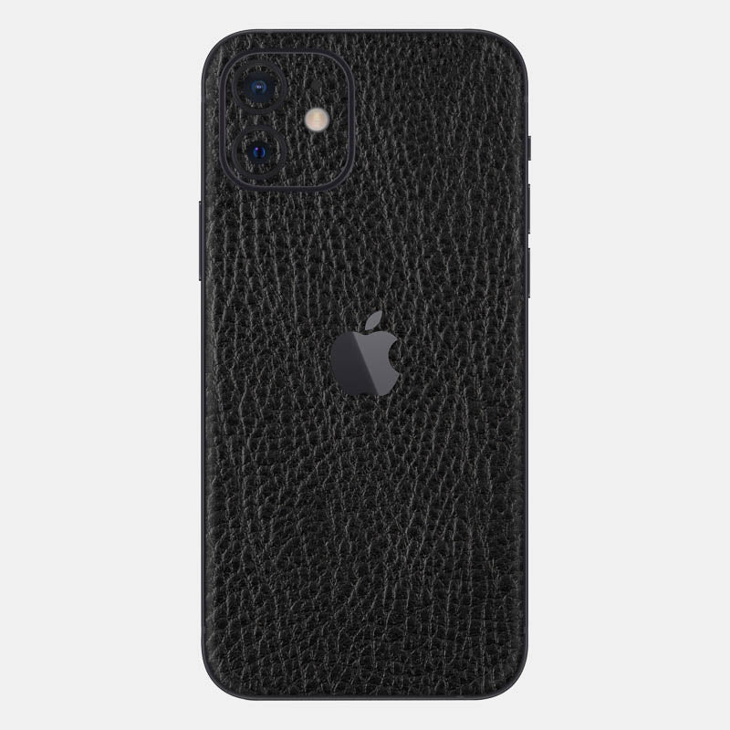 Black Leather Glass Back