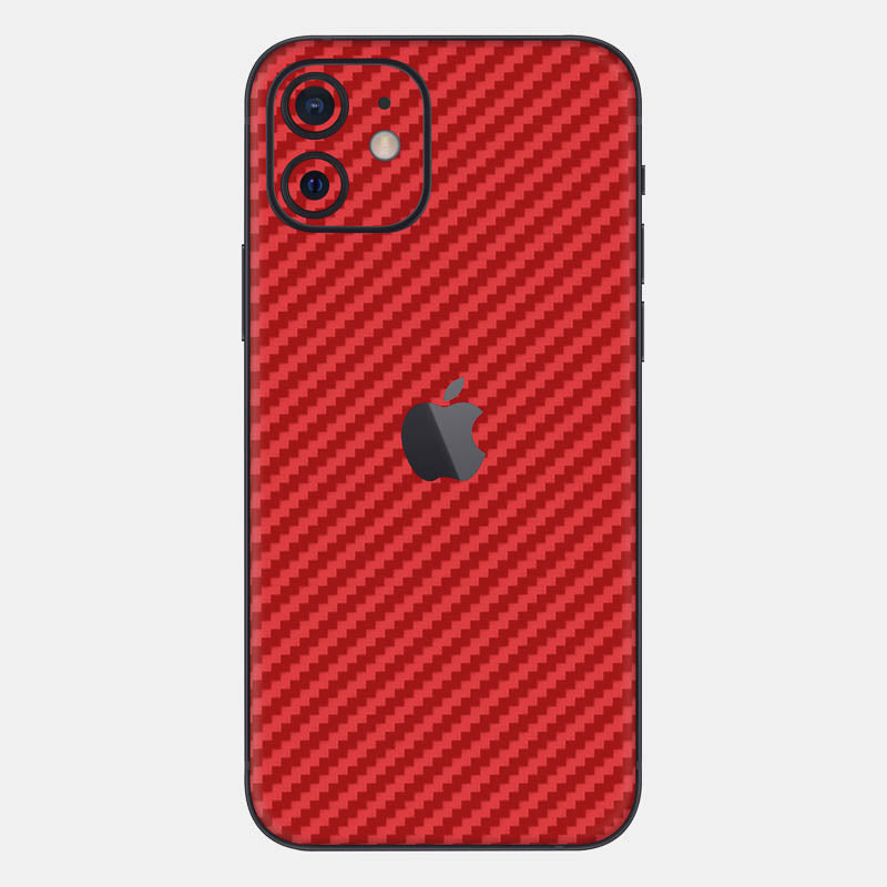 Carbon Fibre Red Glass Back