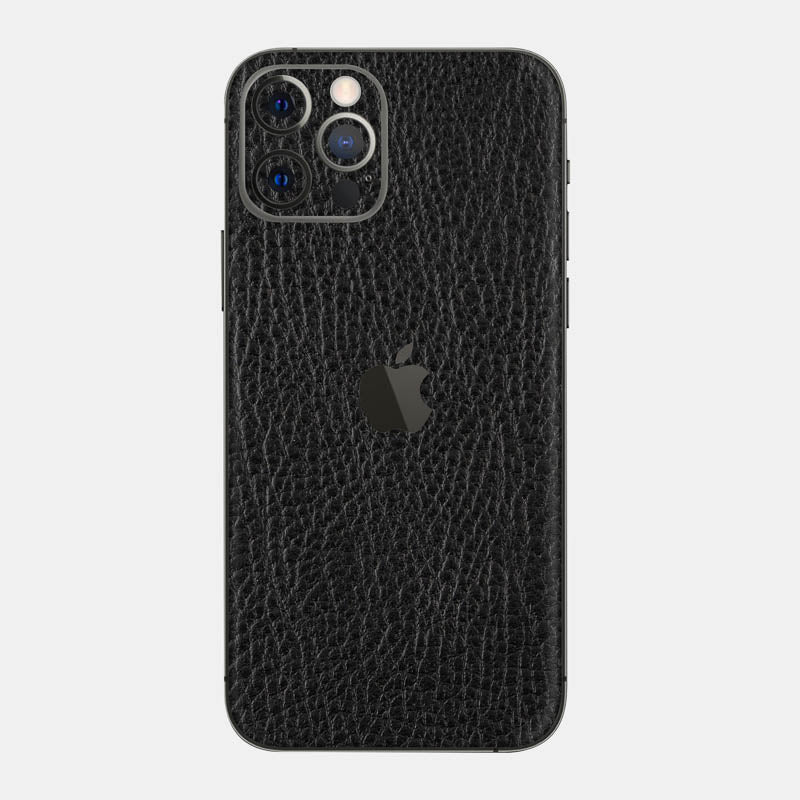 Black Leather Glass Back