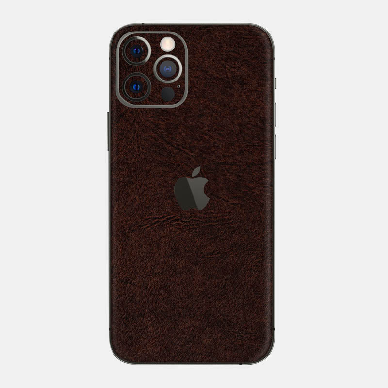 Brown Leather Glass Back