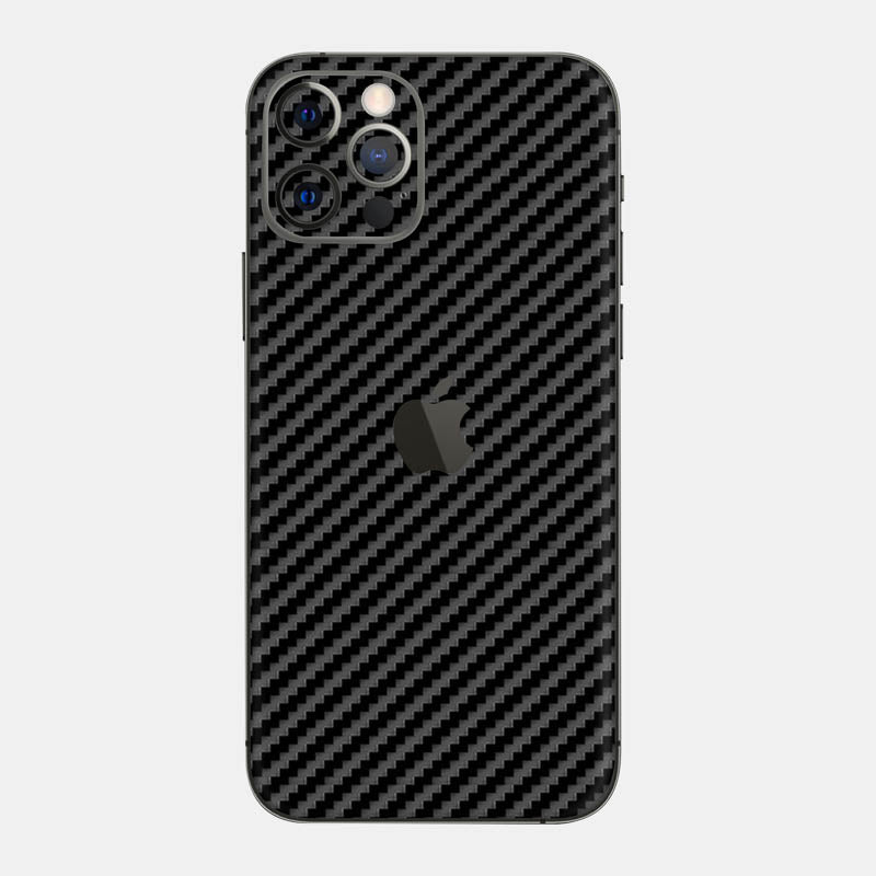 Carbon Fibre Black Glass Back