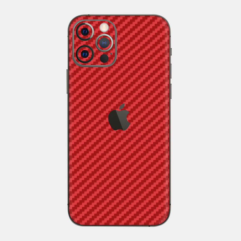 Carbon Fibre Red Glass Back