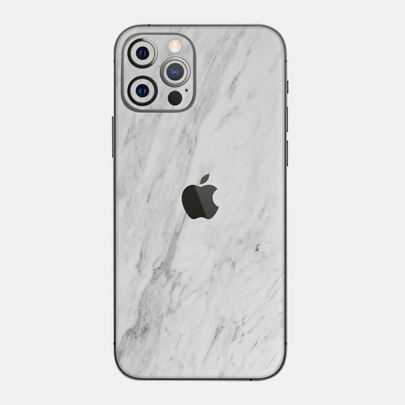 White Marble Glass Back