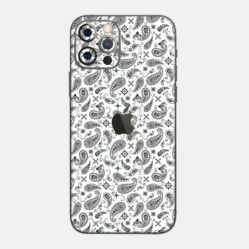 White Paisley Full Body 