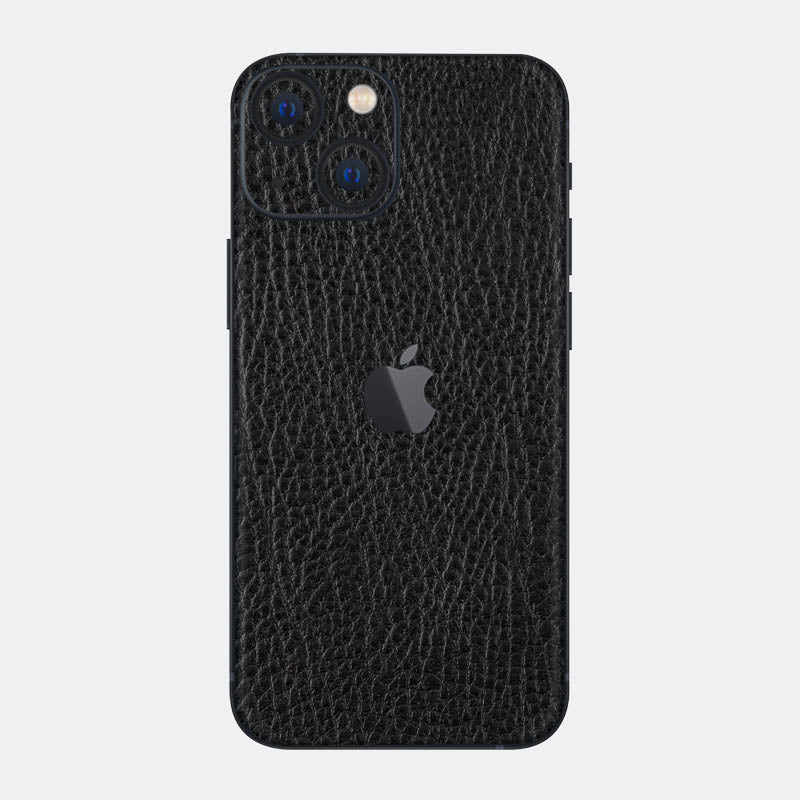 Black Leather Glass Back