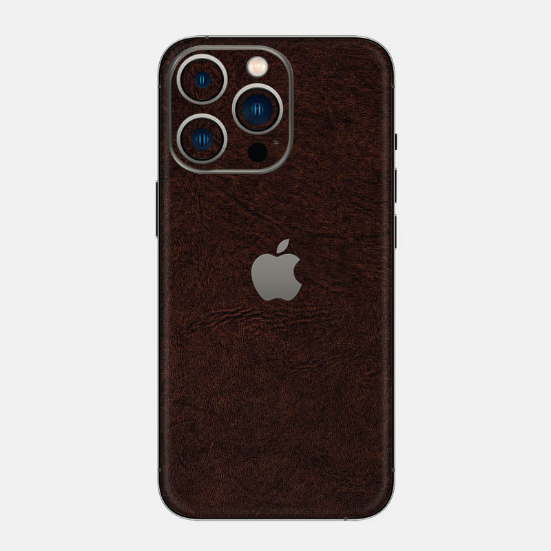 Brown Leather Glass Back