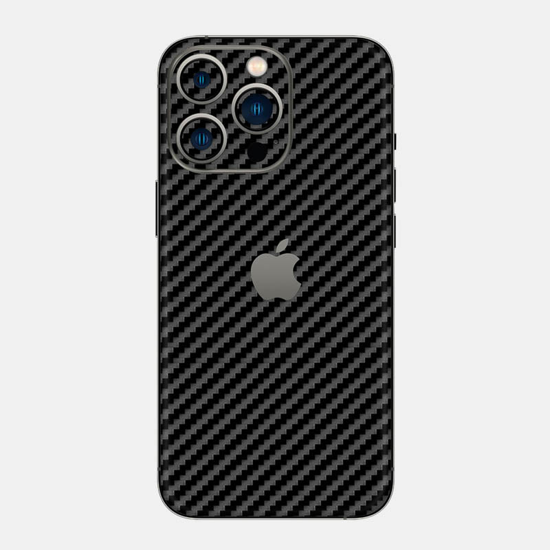 Carbon Fibre Black Glass Back