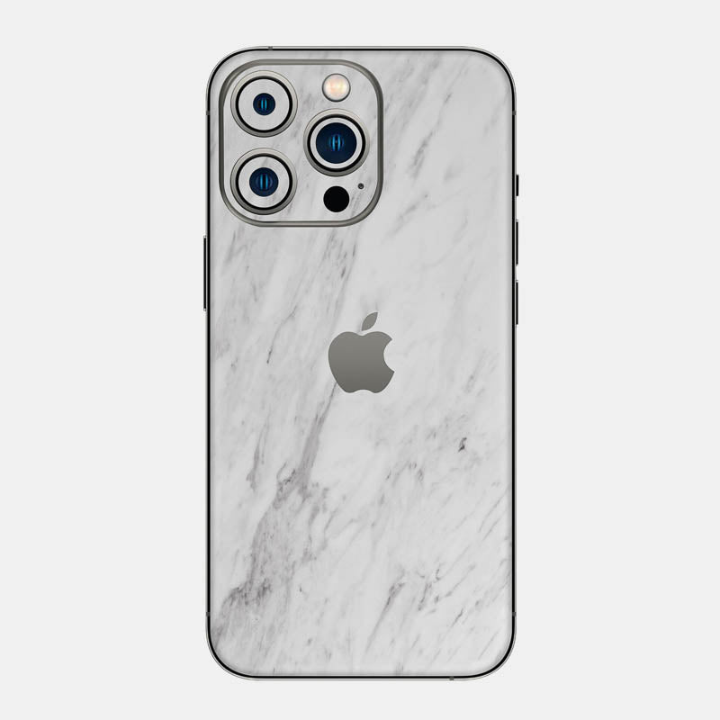 White Marble Glass Back