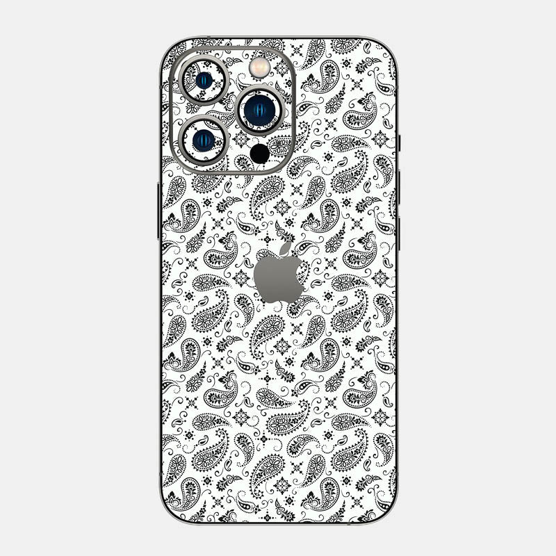 White Paisley Full Body 