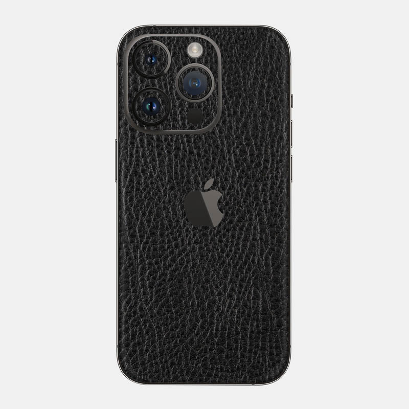 Black Leather Glass Back