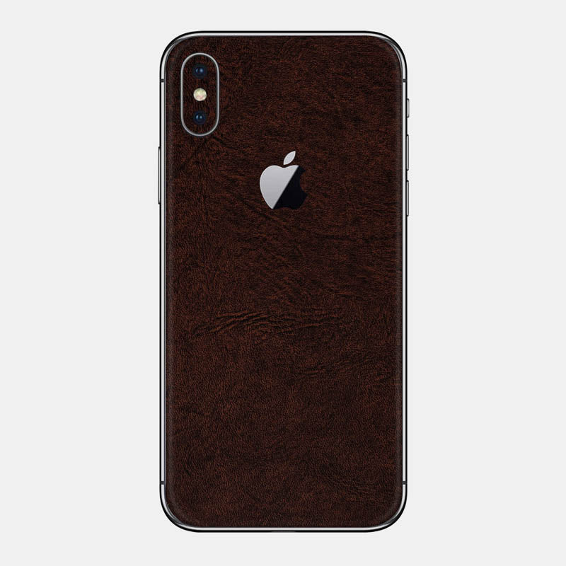 Brown Leather Glass Back