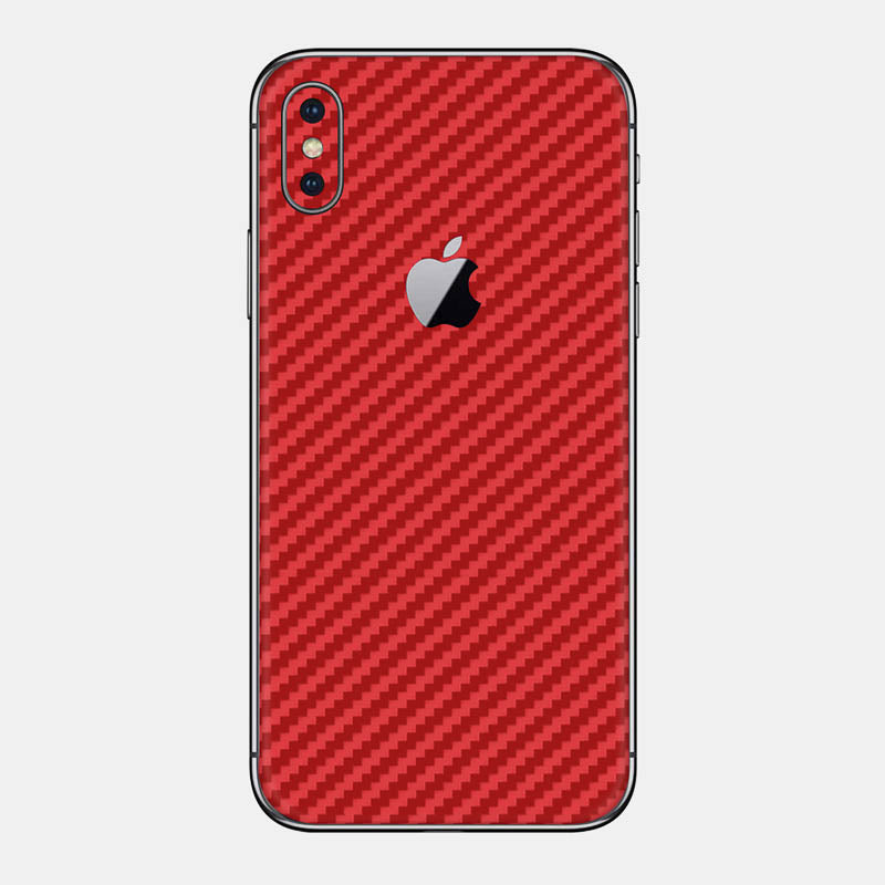 Carbon Fibre Red Glass Back