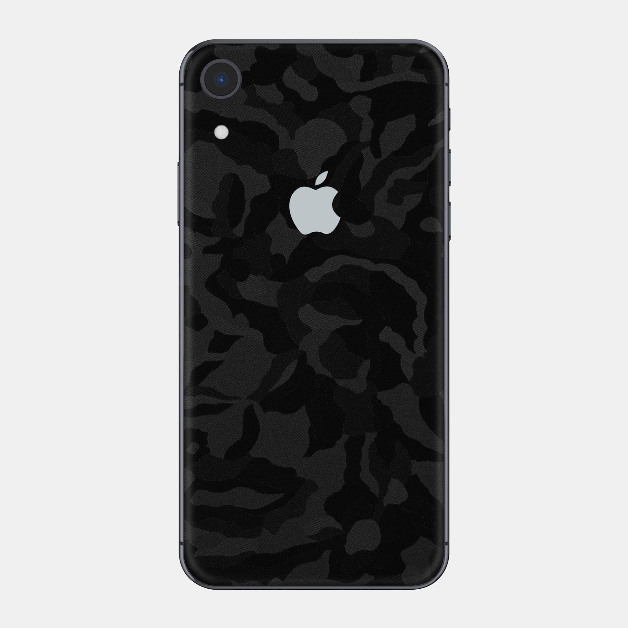 Black Camo Glass Back