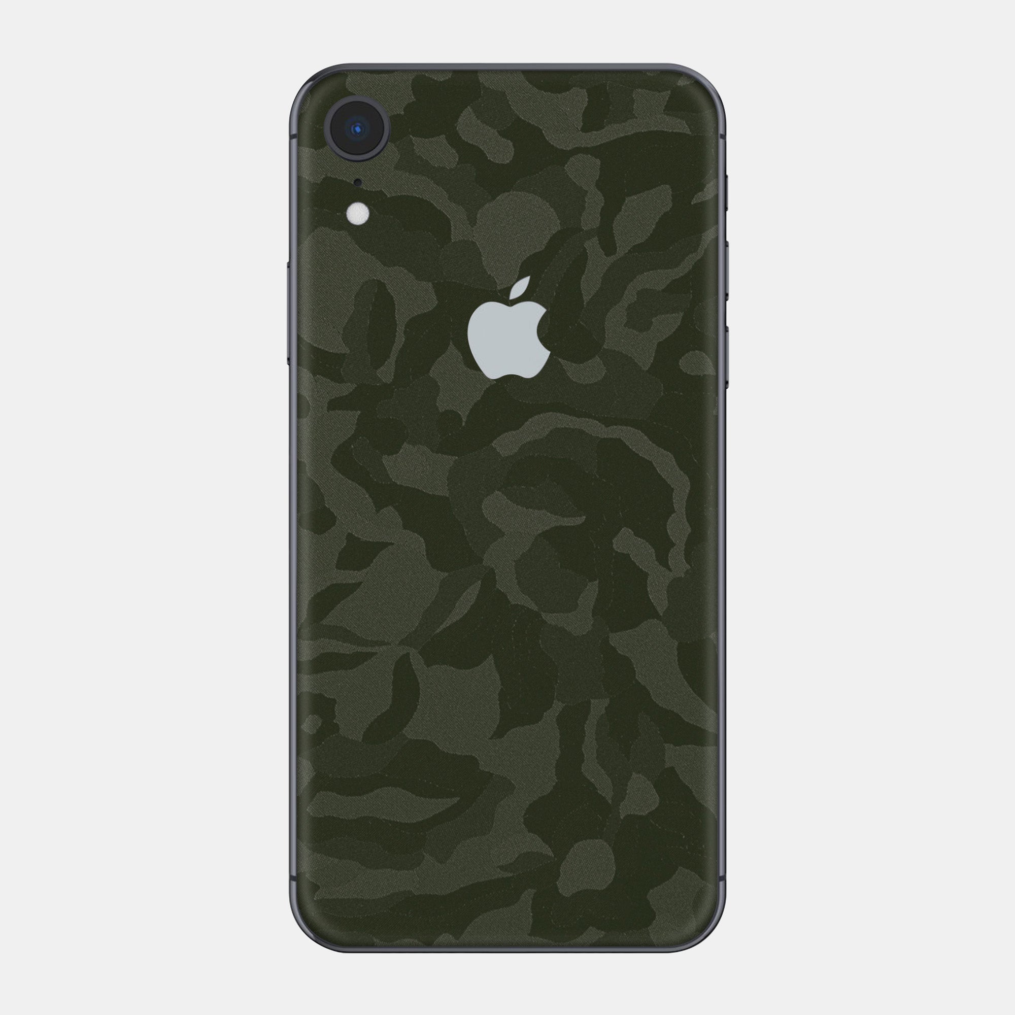 Green Camo Glass Back