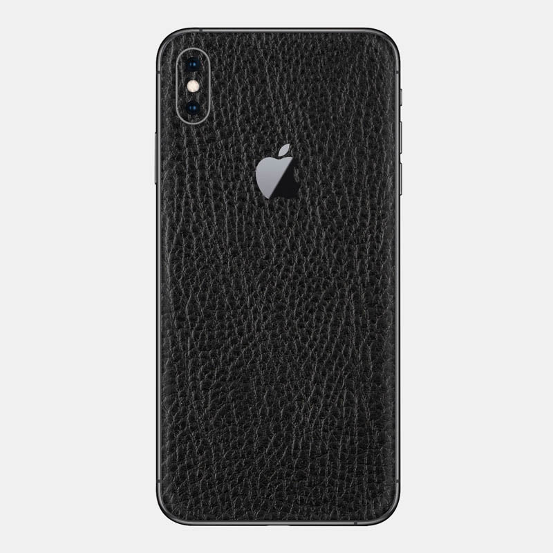 Black Leather Glass Back