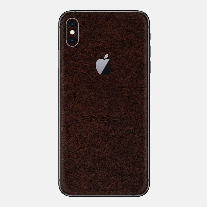 Brown Leather Glass Back