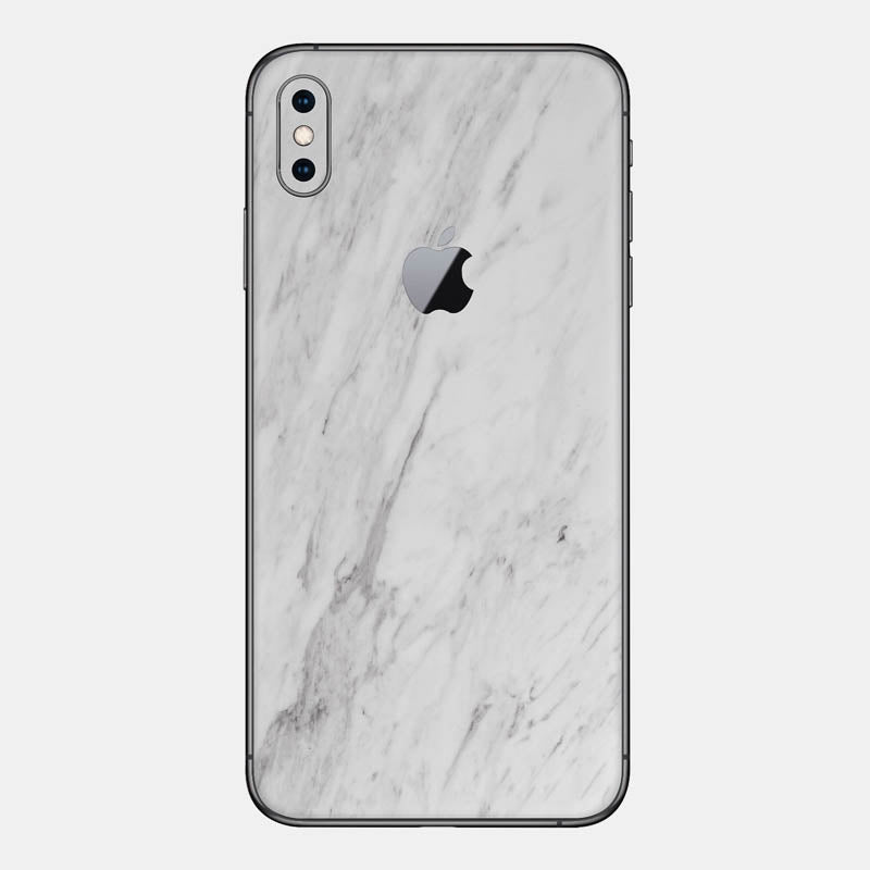 White Marble Glass Back