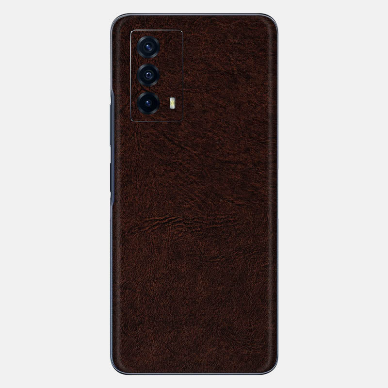 Brown Leather Glass Back