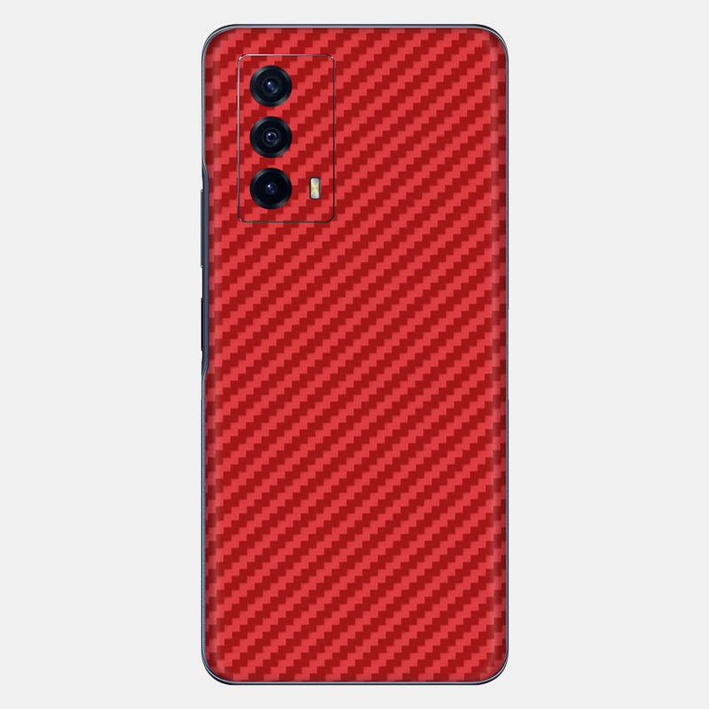 Carbon Fibre Red Glass Back