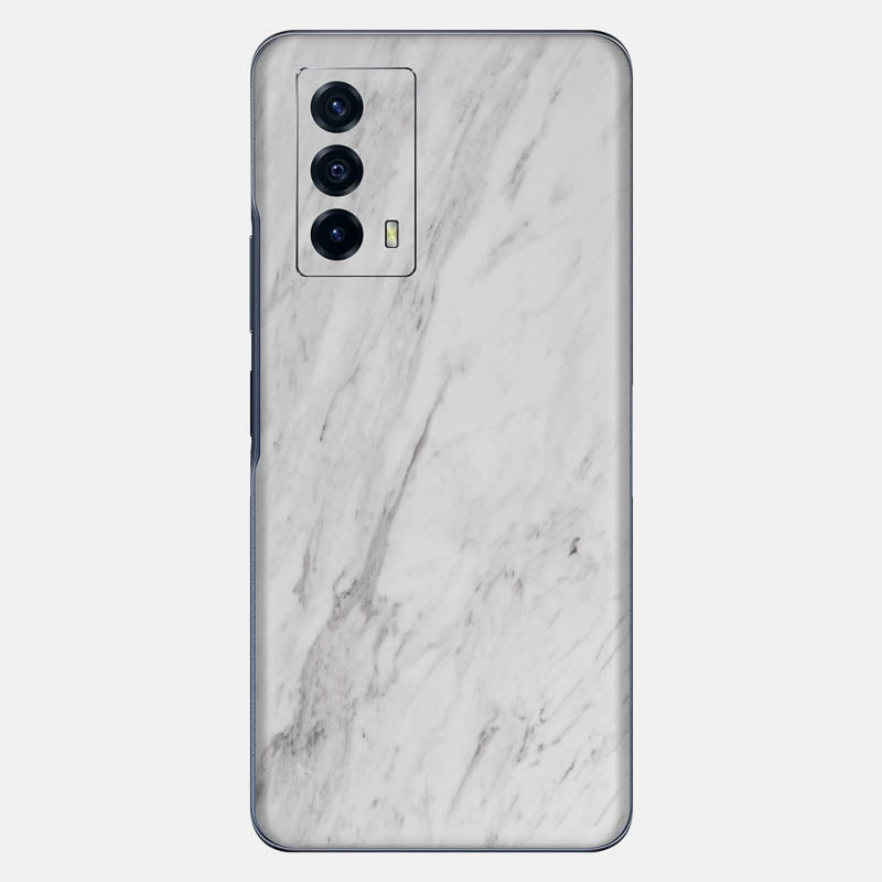 White Marble Glass Back