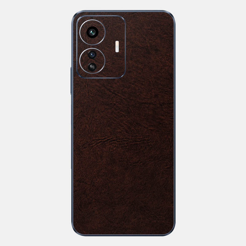 Brown Leather Glass Back