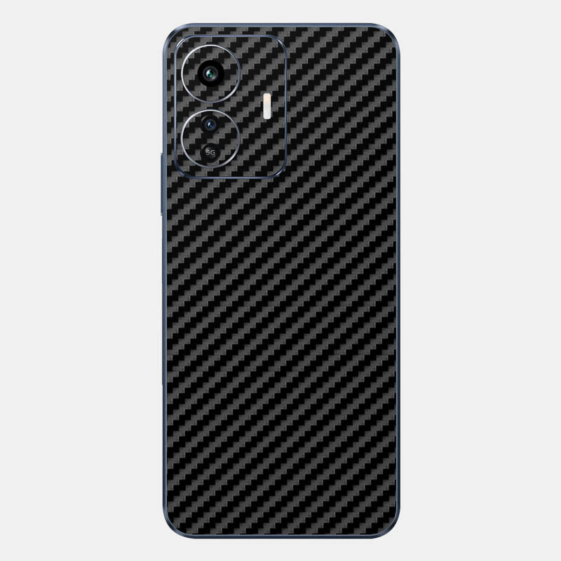 Carbon Fibre Black Glass Back