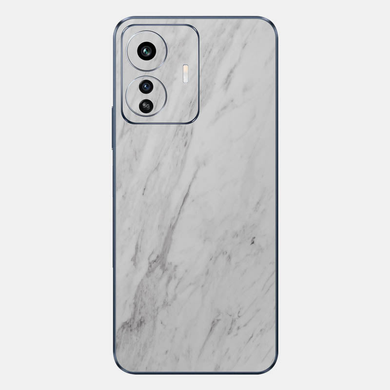 White Marble Glass Back