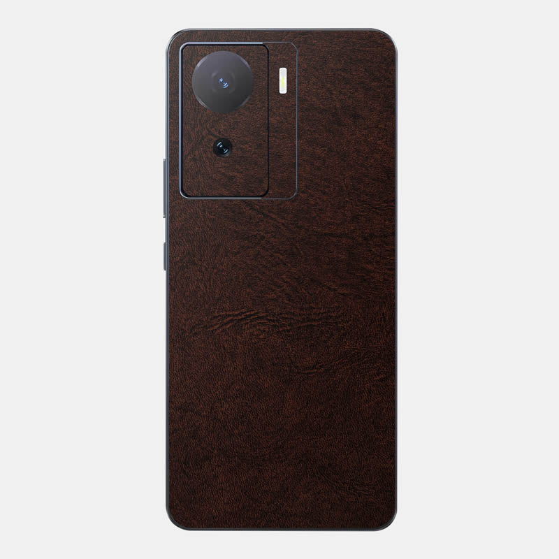 Brown Leather Glass Back